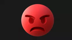 Angry-Face Emoji 3D model