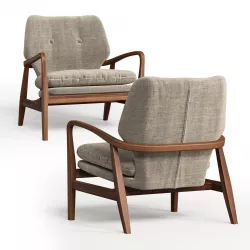 Arnon Armchair - Natural 3D model