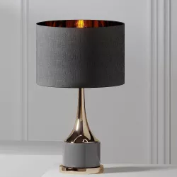 Artistic Home and Lighting Gold Cone Neck Lamp 3D model