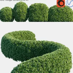 Auto hedge collections 3 3D model