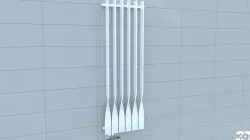 Bathroom Radiator 15 Low-poly  3D model