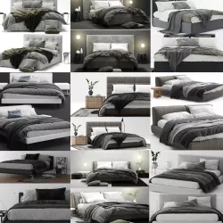 Bed Colection 02 3D model