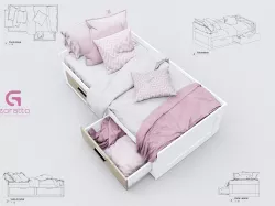 Bed Single Revit High Quality 3D models 3D model