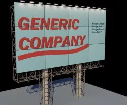 Billboard 3D model
