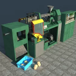  Blow molding machine 3D model