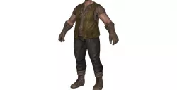 Body with Clothing Human T3 3D model