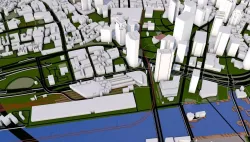 Boston City Low-poly  3D model
