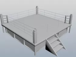 boxing ring 3D model