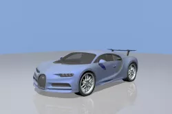 Bugatti Chiron Low-poly  3D model