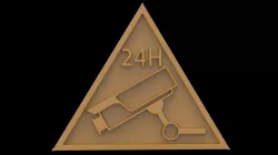 Camera sign 3d stl models for artcam and aspire Programmes 3D model