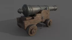Cannon 3D model