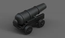 cannon 3D model