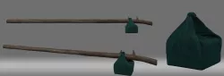 cartoon parcel package  3D model