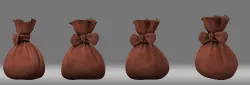 cartoon parcel package  3D model