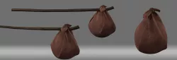 cartoon parcel package  3D model