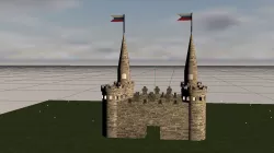 castle Low-poly  3D model