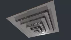 Ceiling Vent Low-poly  3D model
