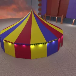 Chapiteau Low-poly  3D model