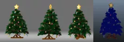 Christmas tree  Pine tree conifer 3D model