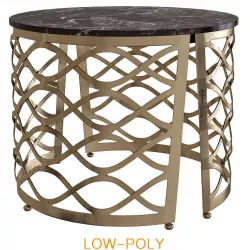 coffee table ISIDORO Round  Isidoro Collection  Cantori 3d model Low-poly  3D model