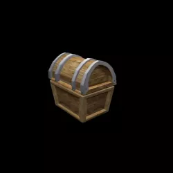 cofre Low-poly  3D model