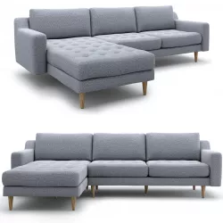Corner sofa Modsy for 3 seat by Normod 3D model