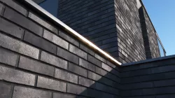 Dark clinker brick large surface Texture