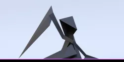 Death low poly 3D model