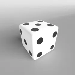 Dice v1 001 Low-poly  3D model