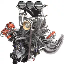 Dragster Engine V8 3D model