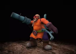 Dwarf engineer Low-poly  3D model