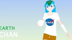 Earth Chan  Low-poly  3D model
