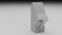 F16 Centre Console Pedestal 3D model
