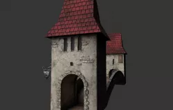 Fantasy Bridge Low-poly  3D model