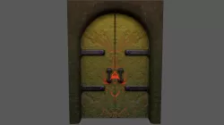 Fantasy Door Low-poly  3D model