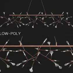 Firefly Crossbars Sputnik Pendant Light  low poly 3d model Low-poly  3D model