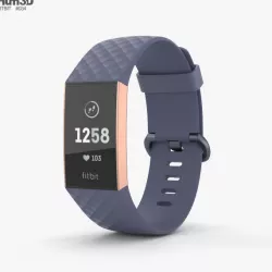 Fitbit Charge 3 Blue 3D model