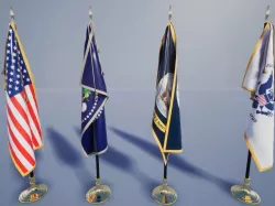 Flag US Low-poly  3D model
