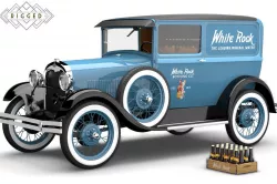 Ford Model A 1928 Delivery Rigged 3D model