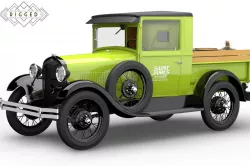 Ford Model A 1928 Pickup Rigged 3D model