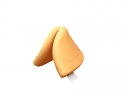 Fortune Cookie 3D model