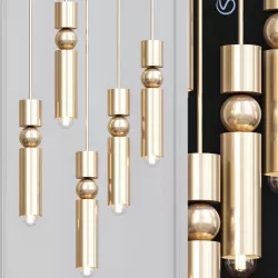 Fulcrum by Lee Broom Brass 3D model