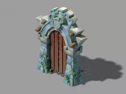 Game Canon - City Gate 02 3D model
