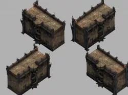 Game Hell - City Wall 07 3D model
