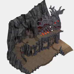 Game Hell - Devil - Bone Hill 06 3D model
