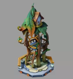Game Object Design - Gang Construction Tower - Chang 3D model