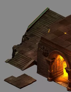 Game Place of the Demon - Door 01 3D model