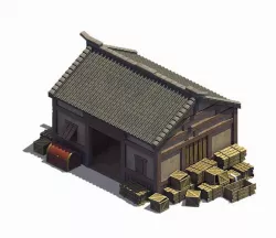 Game Small - Warehouse 02 3D model