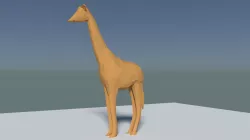 Giraffe Animal lowpoly Low-poly  3D model