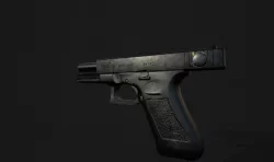 Glock 18 G18 Low-poly  3D model